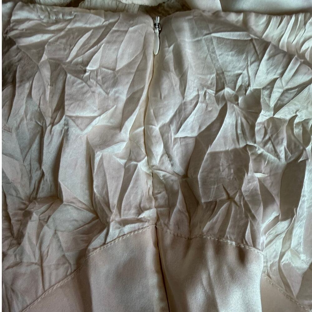 Topshop Ivory Lace Panel Midi Skirt Women’s US 10 EU 42- NWT - Picture 7 of 12